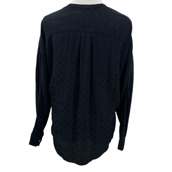 Zadig & Voltaire Tink Jacquard Motif Silk Blouse - Picture 2 of 8